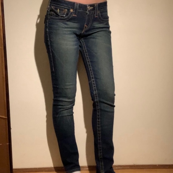 Vintage True Religion Jeans- Mid/Low Rise Sz 28 - Picture 5 of 11